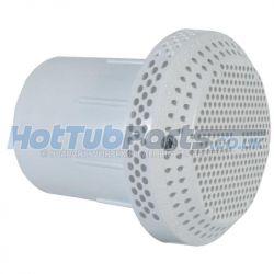 2 Inch Waterway 100gpm Suction Drain, White