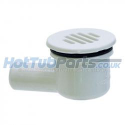 Waterway Low Profile Floor Drain, White (3/4" SB)