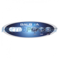 Balboa VL200 Panel Overlay - 1 Pump No Air
