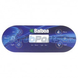 Balboa VL600S Panel Overlay - 1 Pump + Air
