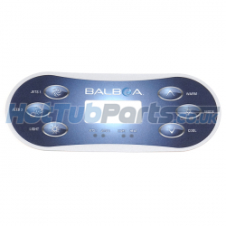 Balboa VL600S Panel Overlay - 2 Pump