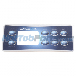 Balboa VL801D Panel Overlay - 3 Pump + Air