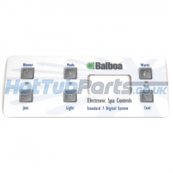 Balboa VL701S Panel Overlay - 1 Pump + Air V1