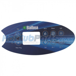 Balboa VL802D Panel Overlay - 2 Pump + Air
