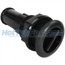 1 Inch Lo Profile Black Drain Valve