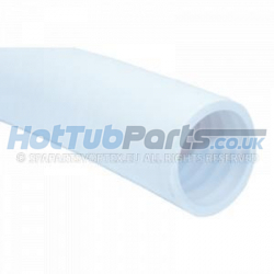 2.5 Inch White Flexible Pipe (1M Length Pre-Cut)
