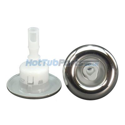 3" Marquis Spa ISO Swirl Jet, Stainless/Grey