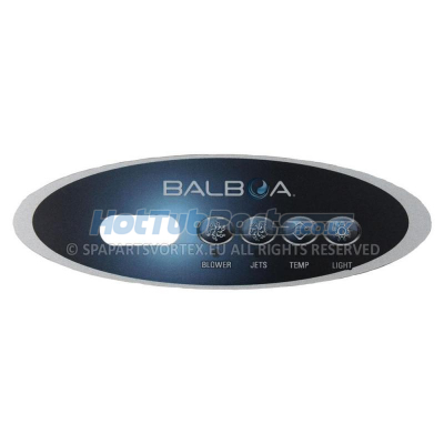 Balboa VL240 Panel Overlay - 1 Pump + Air