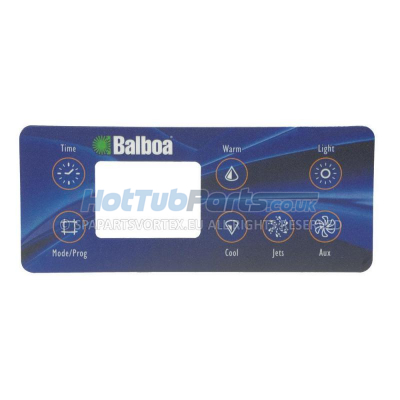 Balboa VL801D Panel Overlay - 1 Pump + Aux