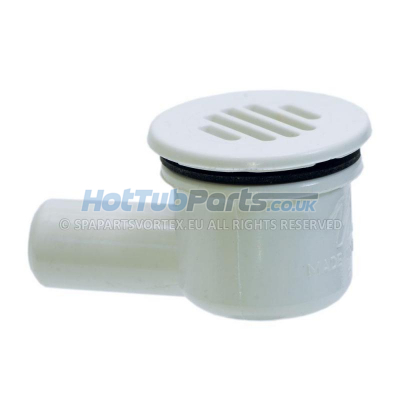 Waterway Low Profile Floor Drain, White (3/4" SB)