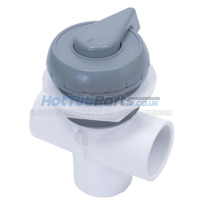 1 inch Waterway Diverter Valve - Grey