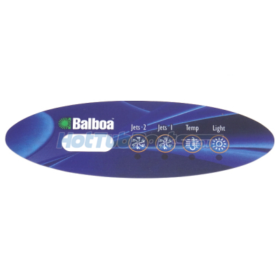 Balboa VL240 Panel Overlay - 2 Pump