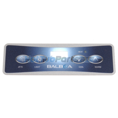 Balboa VL401 Panel Overlay - 1 Pump (JL-+)