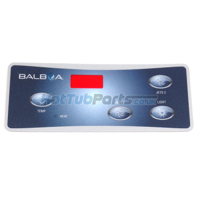 Balboa VL404 Panel Overlay - 2 Pump