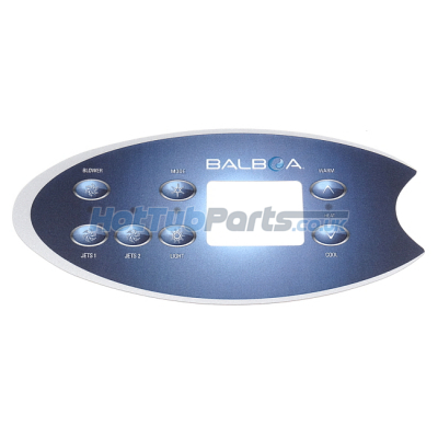 Balboa VL702S Panel Overlay - 2 Pump + Air