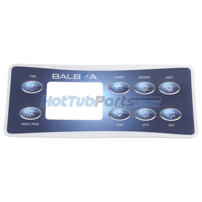 Balboa VL801D Panel Overlay - 1 Pump + Air + Aux