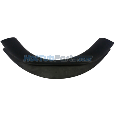 Vita Spa Large Curved Headrest Pillow - Black