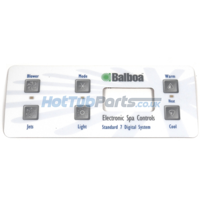 Balboa VL701S Panel Overlay - 1 Pump + Air V1