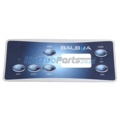 Balboa VL701S Panel Overlay - 2 Pump