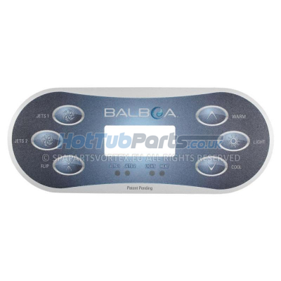 Balboa TP600 Panel Overlay (2 Pump)