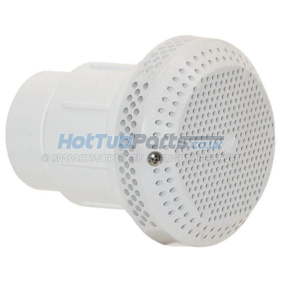 1.5 Inch Waterway 100gpm Suction Drain, White