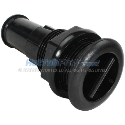 1 Inch Lo Profile Black Drain Valve