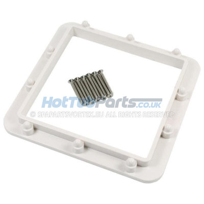 Square Spa Skimmer Backing Plate & Screws