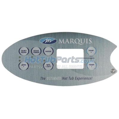 Marquis Spas 7 Button MQ554 Panel Overlay (1 Pump 2012)
