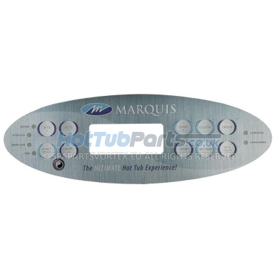 Marquis Spas Panel Overlay 10 BTN (Watch) 3 Pump