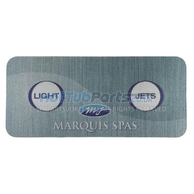 Marquis Spas Panel Overlay 2 Button (Wish) 2010