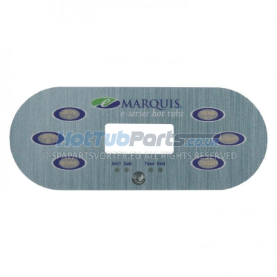 Marquis Spas Panel Overlay 6-BTN (E-Series) 2 Pump