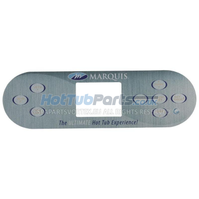 Marquis Spas MQ 8 Button Panel Overlay (2 Pump 2014-15)