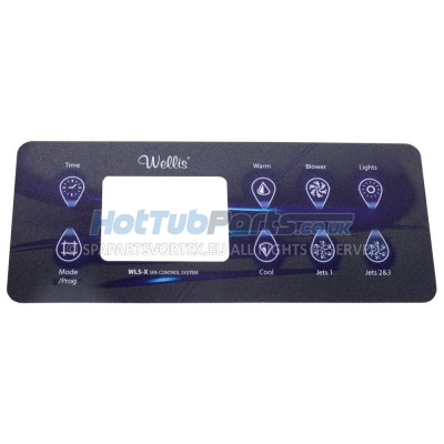 Wellis Spas Control Panel Overlay (VL801D)