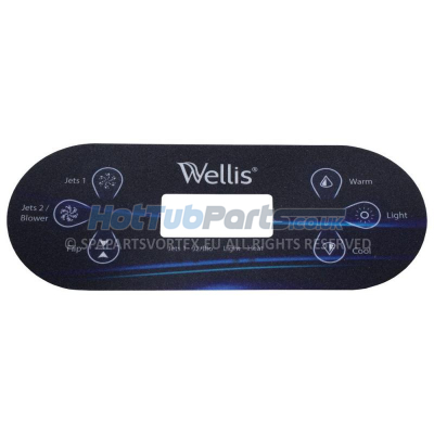 Wellis Spas Control Panel Overlay (TP600)
