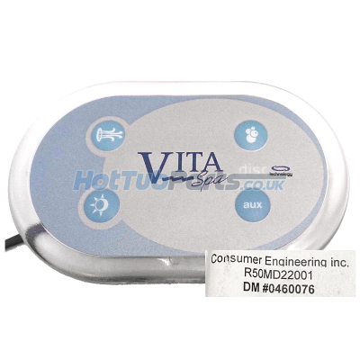 Vita Spa Remote 4 Button Control Panel