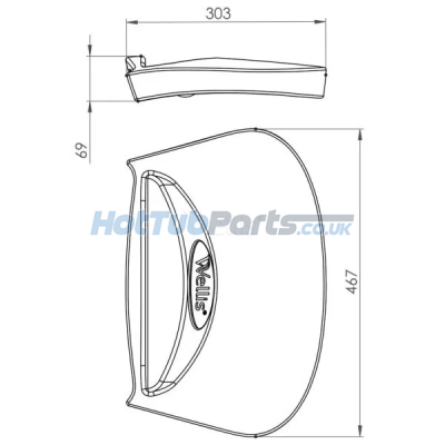 Wellis Spas Filter Skimmer Cover With Logo