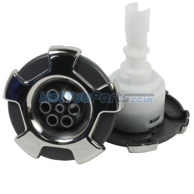 CMP Typhoon 3-1/4" Crown SS 7-Port With Grey