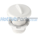 1" Hydroair Air Control, Smooth, White